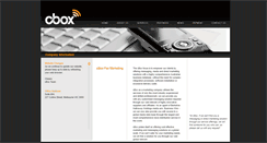 Desktop Screenshot of cbox.com.au
